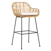 Diera - Barstool - White And Light Brown