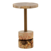 Calvus - Side Table - Light Natural And Bronze