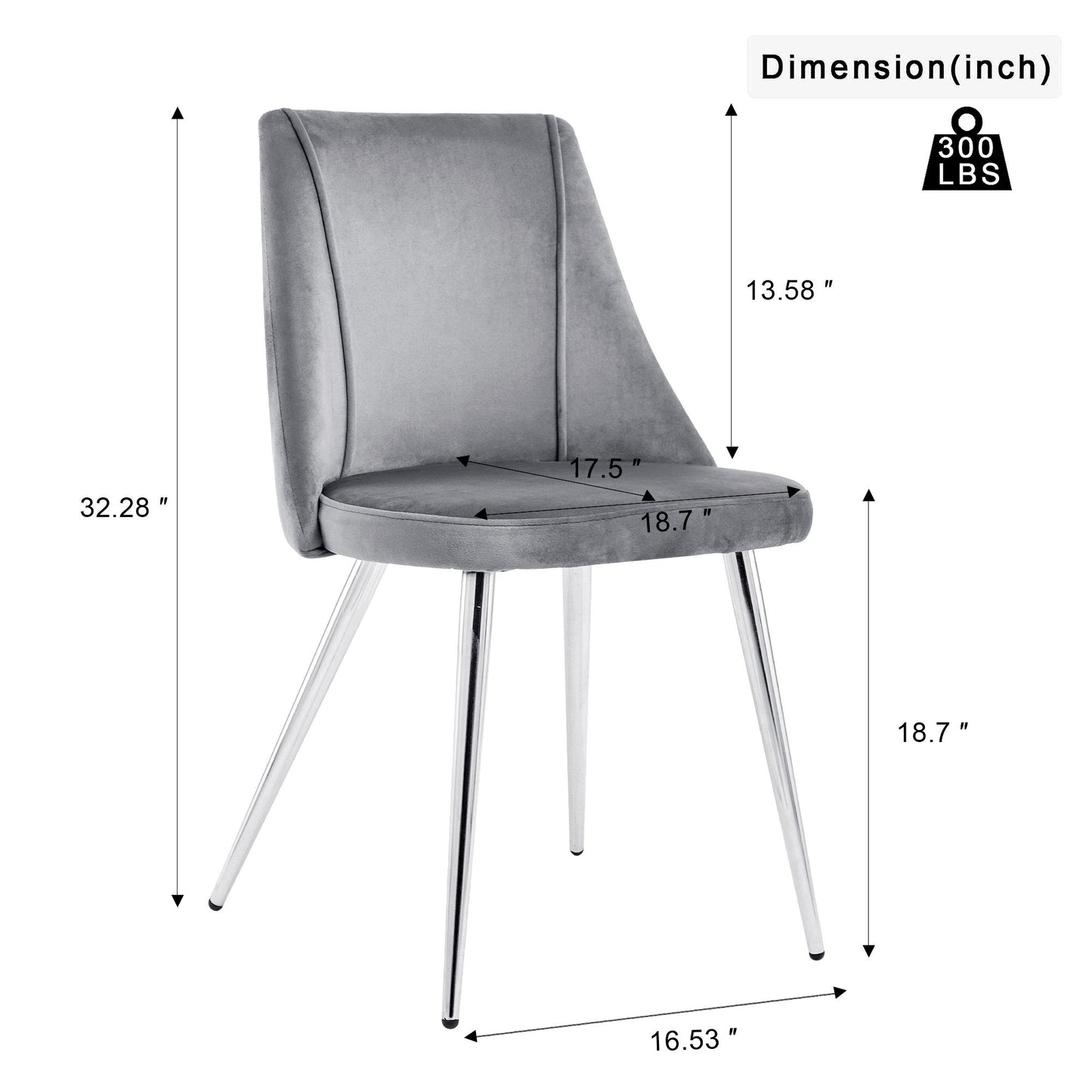 Modern Velvet Dining Chair