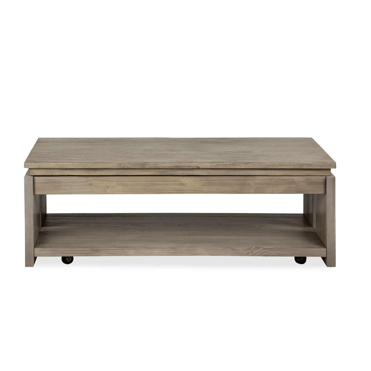 Conrad - Rectangular Lift Top Storage Cocktail Table With Casters - Stone Harbor Gray