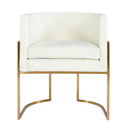 Giselle - Velvet Dining Chair Gold Leg