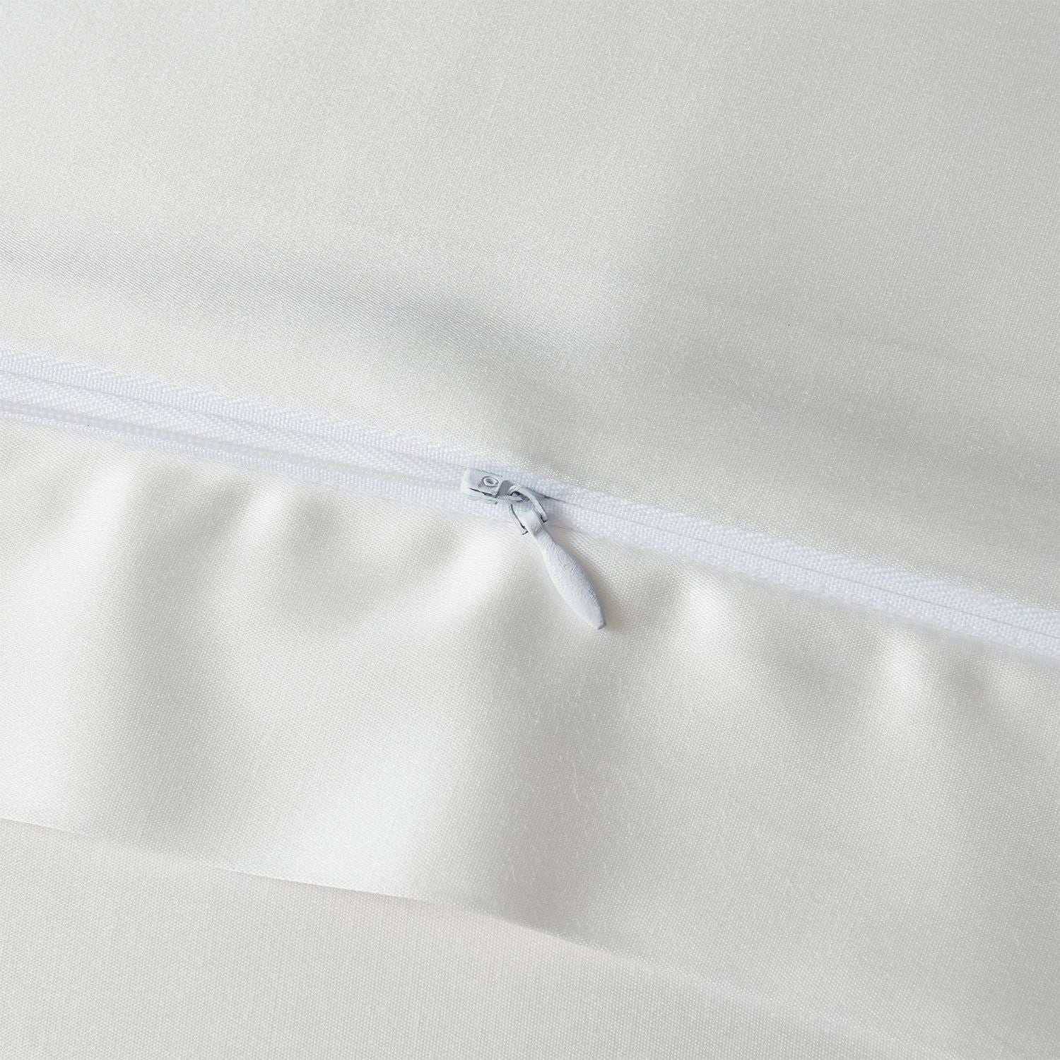 High Shine Satin - Euro Sham - White