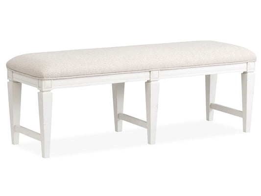 Willowbrook - Upholstered Bench - Egg Shell White