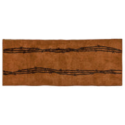 Rustic Barbwire - 24" x 60" Barbwire Print Rug 2 Per Carton - Chocolate