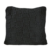 Chess Knit - Euro Pillow - Black