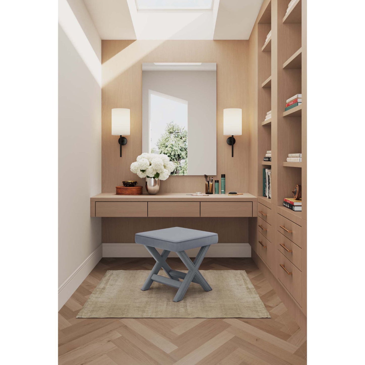 Abigail - Accent Bench With Piped Cushion