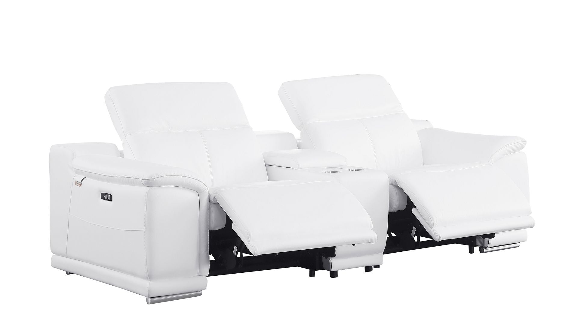 9762 - 7-Piece Modular Power Reclining Sofa, Loveseat And Chair Set With 5 Power Recliners In