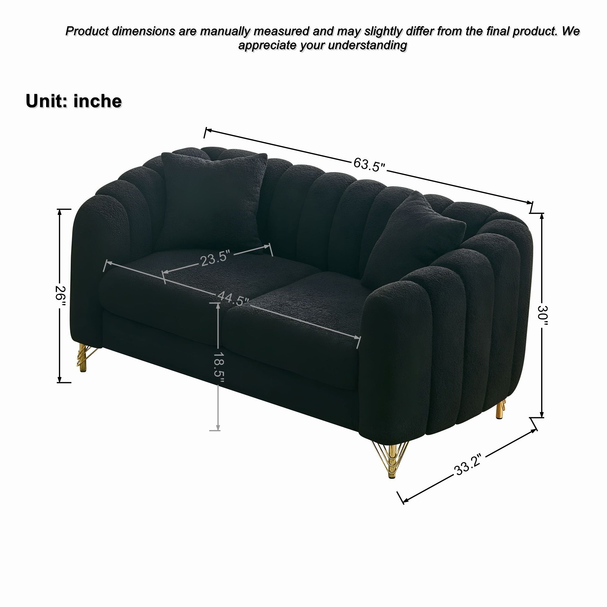 Loveseat Sofa For Living Room