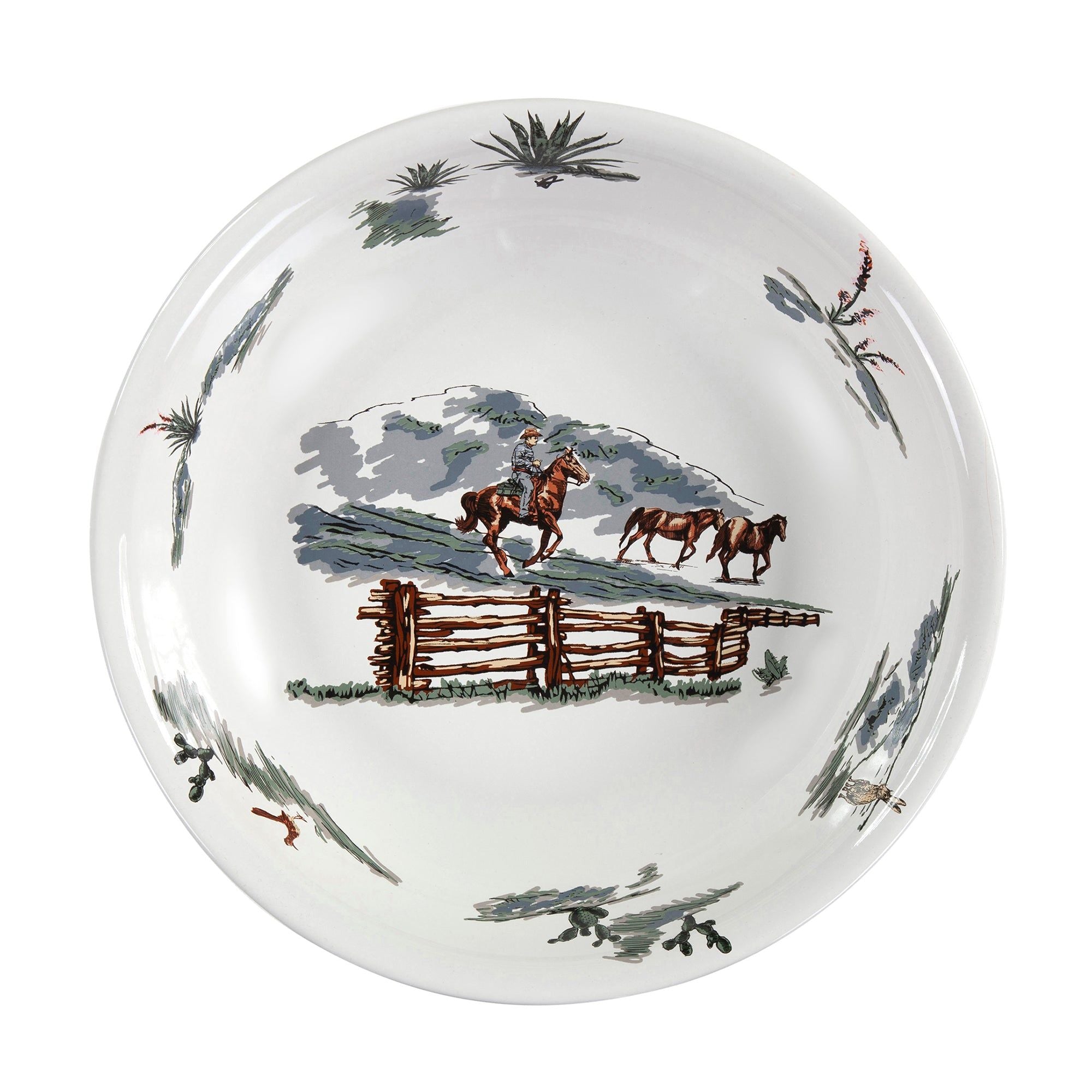 Ranch Life - 11"W x 12.13"L x 5.25"H Ceramic Serving Bowl (Set of 4) - Duffle Bag