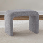 Cascade Falls - Upholstered Accent Stool - Satin Espresso