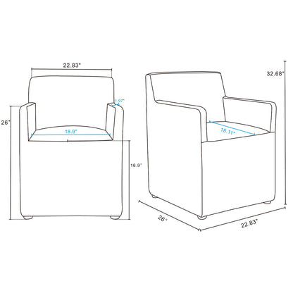 Anna - Square Armchair