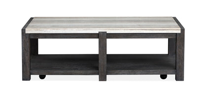 Plum Creek - Rectangular Cocktail Table With Casters