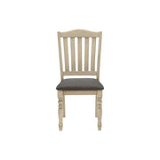 Dining Chair, Upholstered, Side, Transitional (Set of 2) - Gray