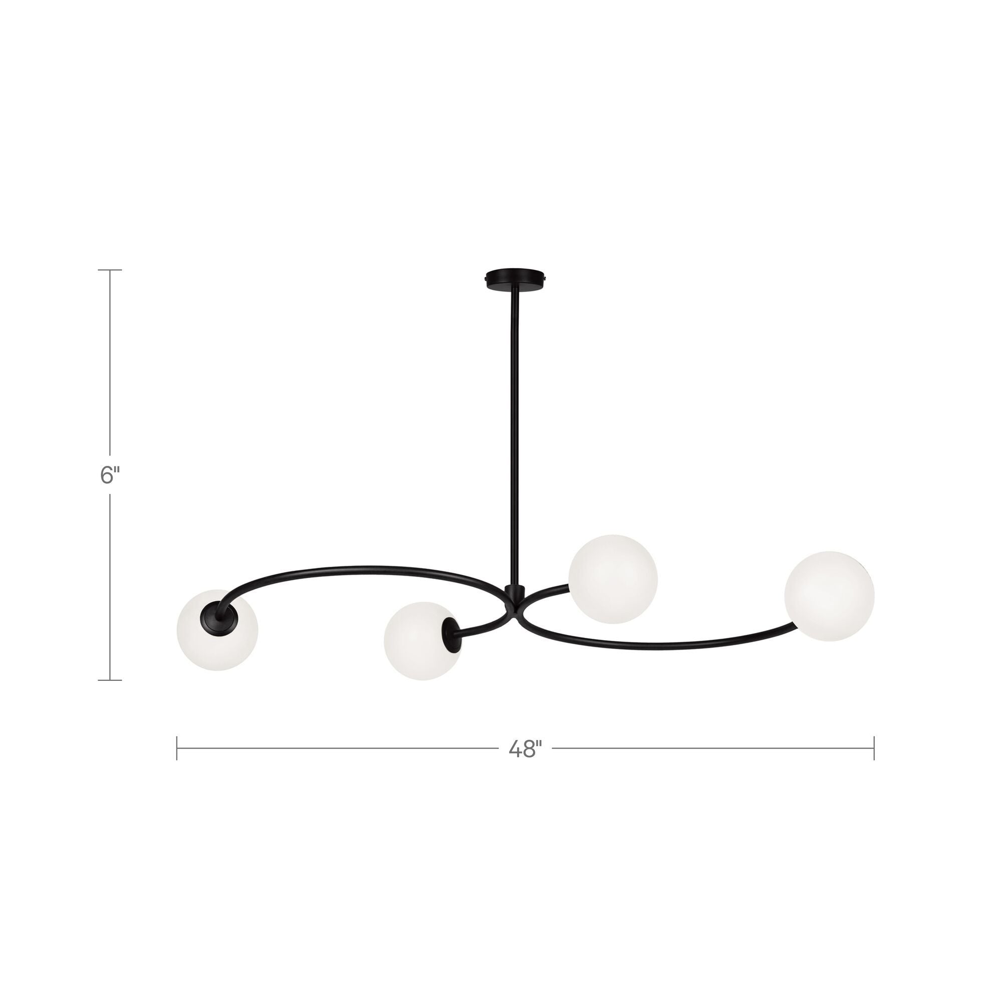 Cedric - Pendant Lamp - White / Black