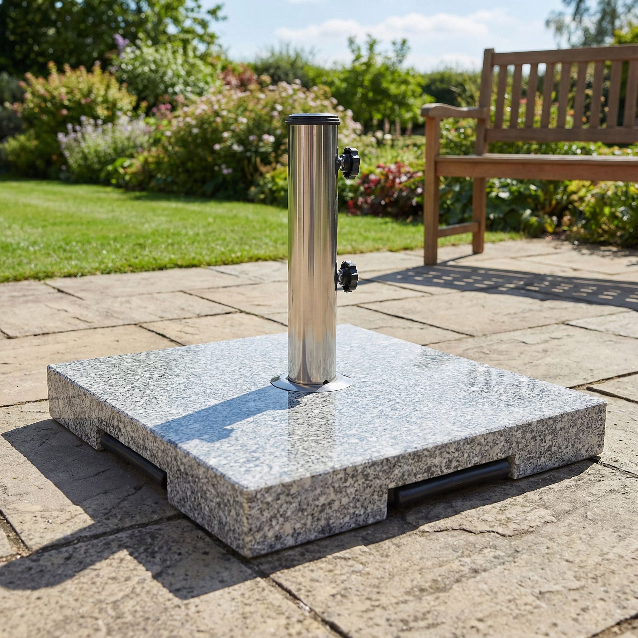 Mojave - Granite Umbrella Base - Natural / Gray