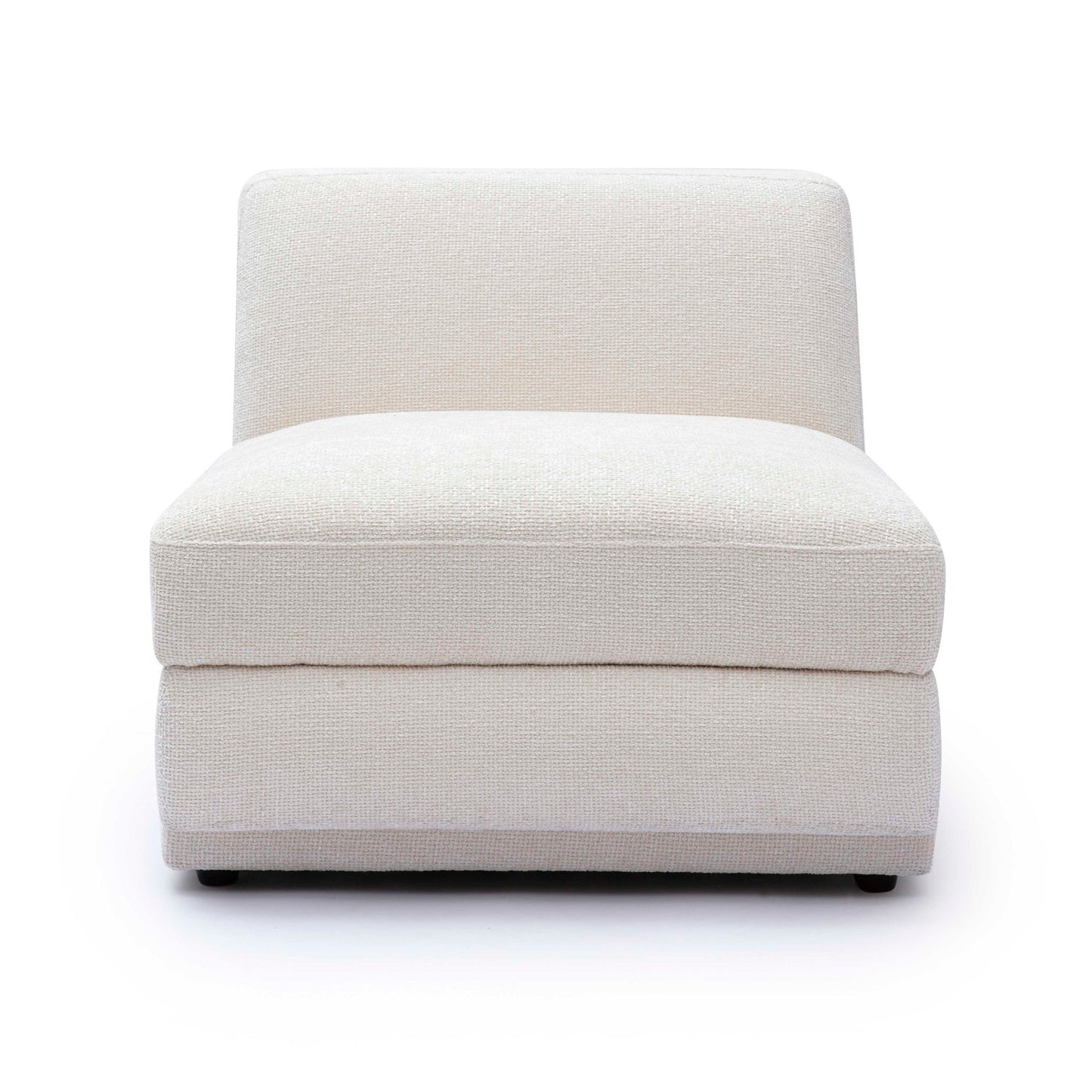 Perry - Modular Armless Chair - Cream