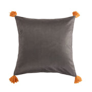 Aria - Tasseled Square Pillow - Gray