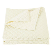 Velvet Diamond - King Quilt - Cream