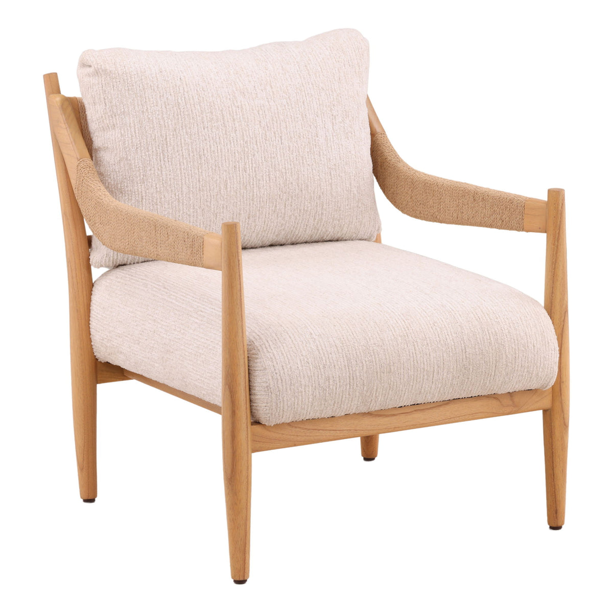 Rehan - Occasional Chair - Ellery Cream And Natural
