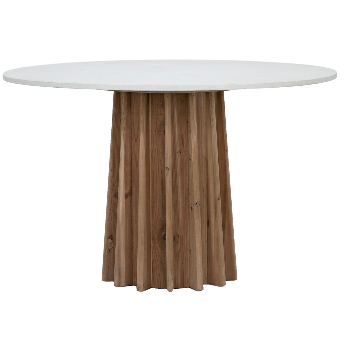 Adonis - Dining Table - White And Natural