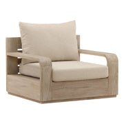 Lucrecia - Outdoor Sofa Chair - Sand And Natural