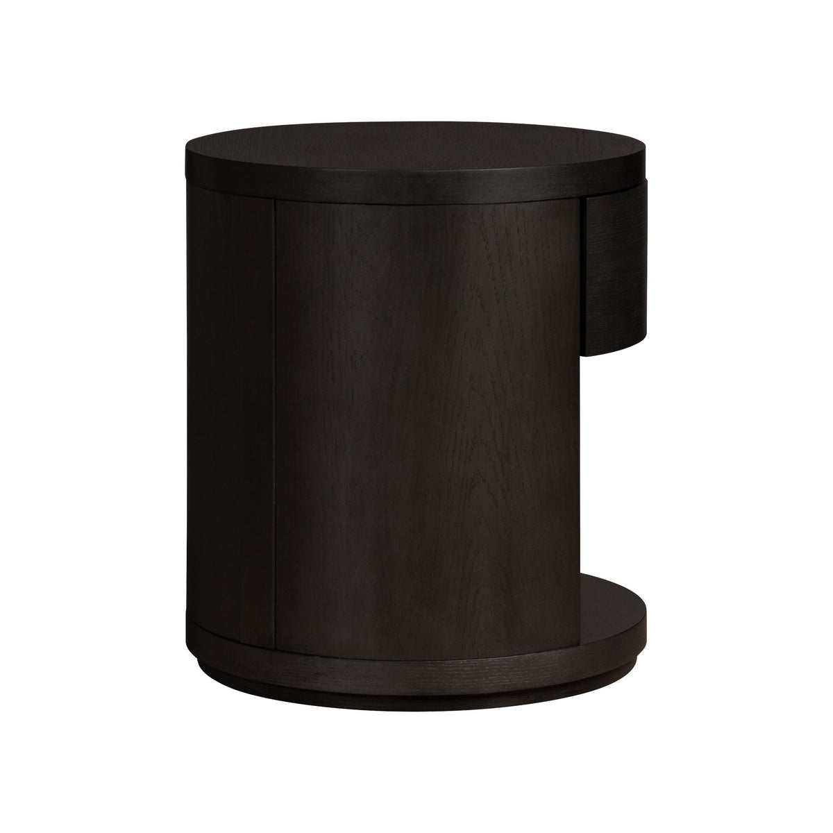 Modena - Round Nightstand - Midnight Blue