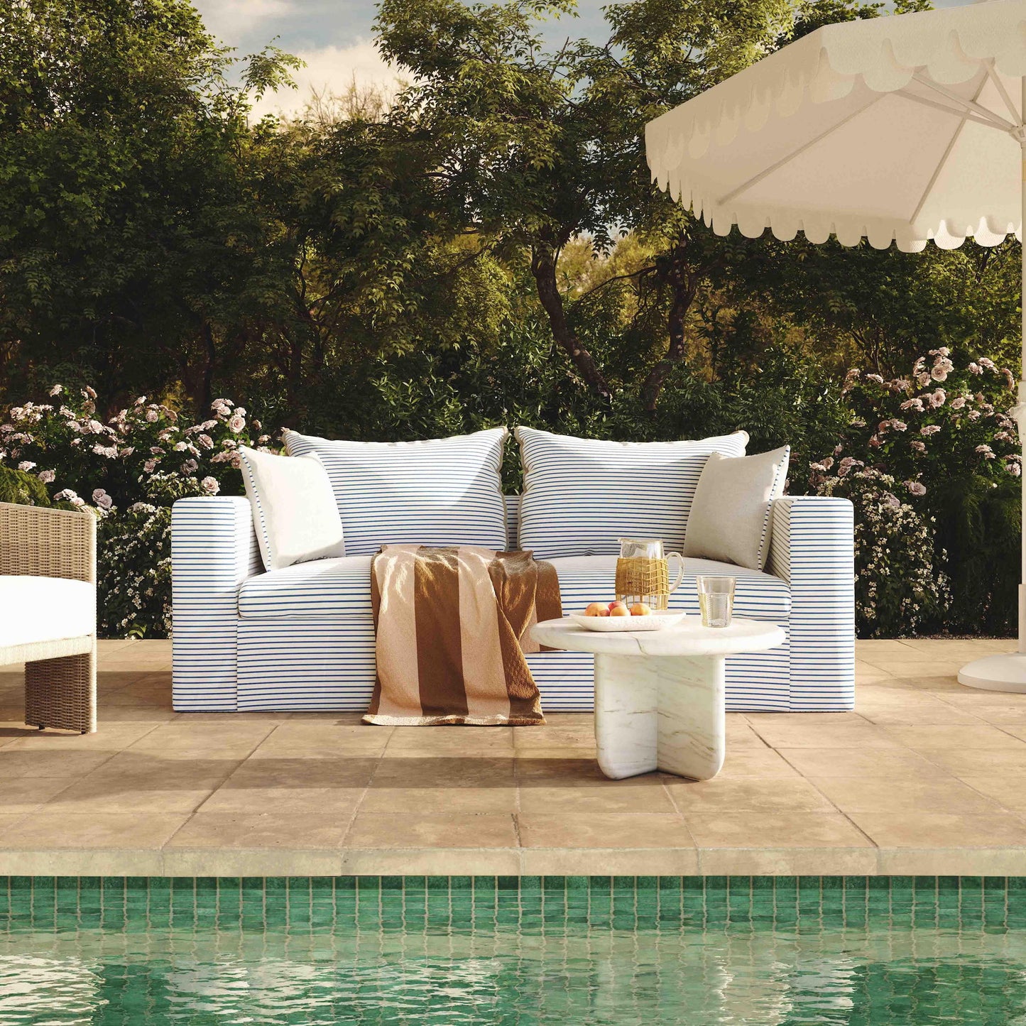 Salty - Indoor / Outdoor Striped Sofa