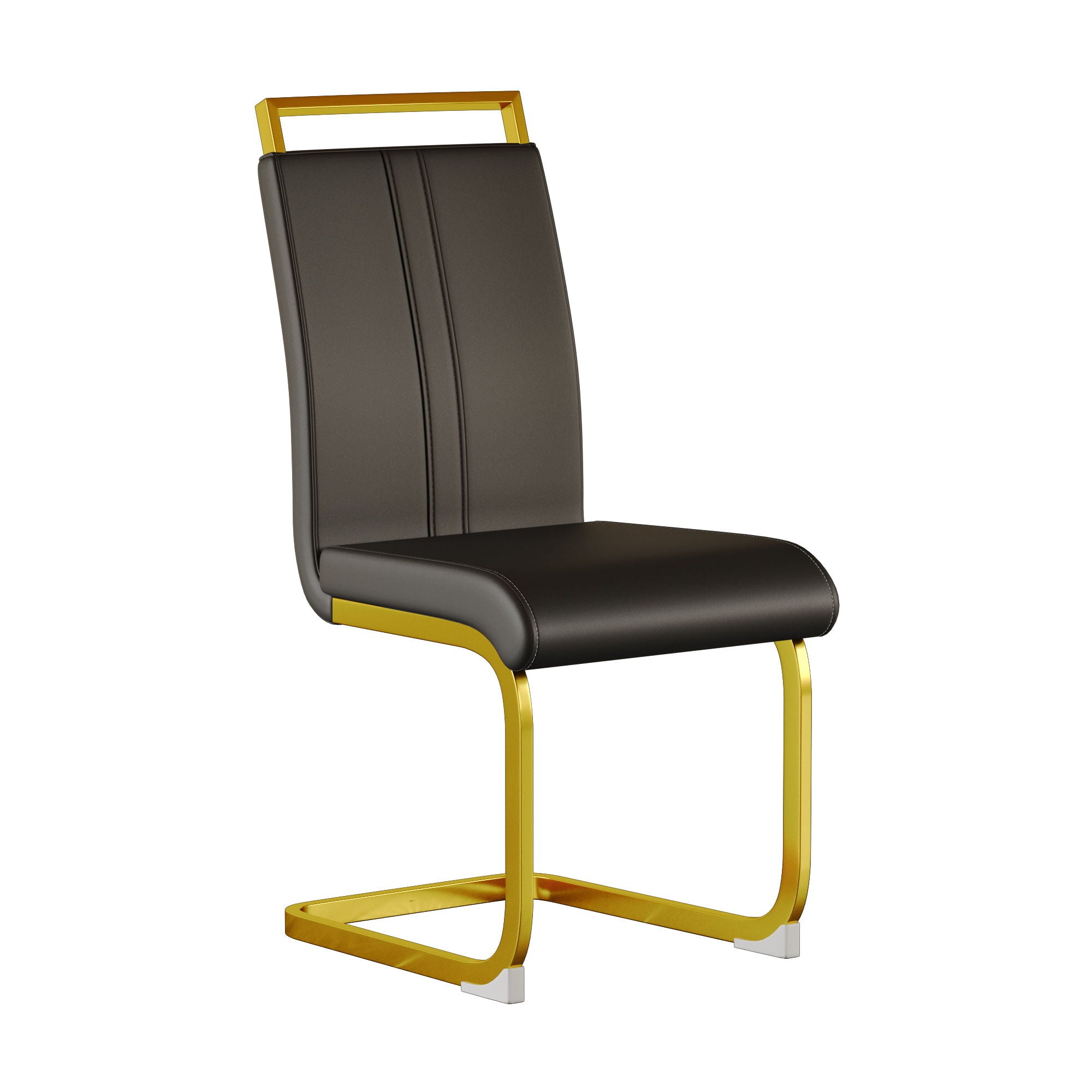 Side Dining Room Chair, Padded Seat High Back