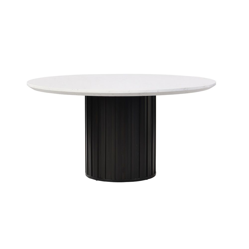 Jaramillo Round Dining Table With Engineered Marble Top - Thumbnail 4