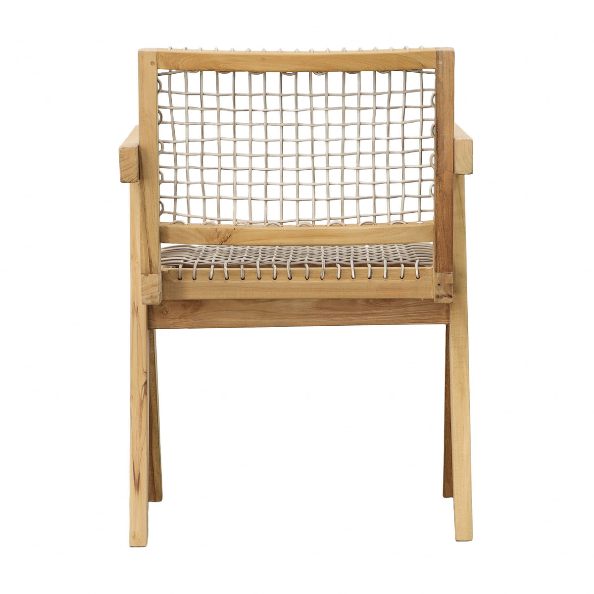 Ursula - Outdoor Dining Chair - Natural With Taupe