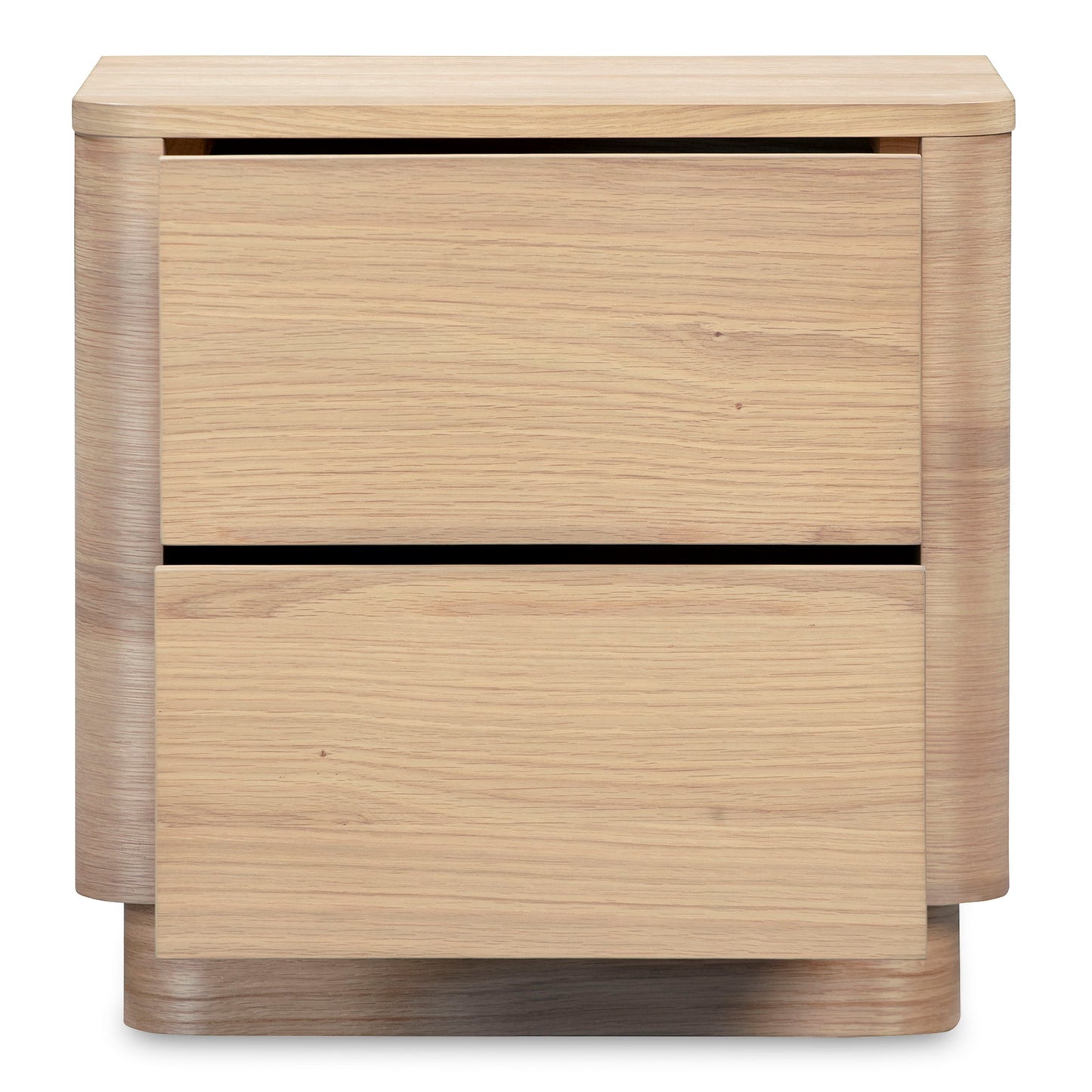 Round Off - Tall Nightstand - Light Brown