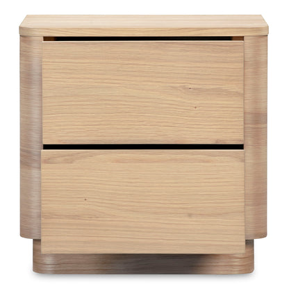 Round Off - Tall Nightstand - Light Brown