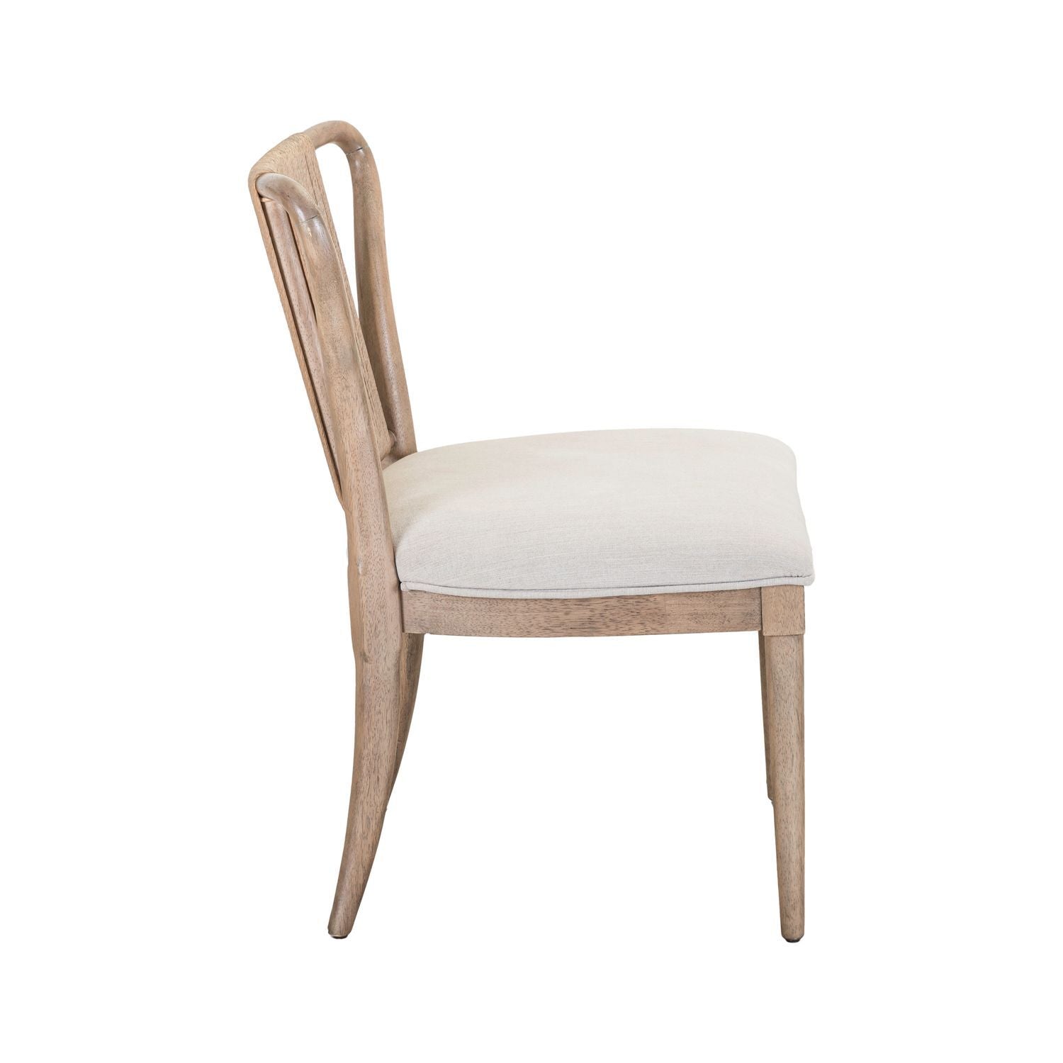 Sheridan Pointe - Shaped Corded Back Side Chair - Vintage Natural