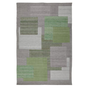 Carter - 6' × 9' Outdoor Rug - Green And Gray