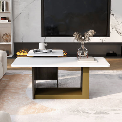 Small Square Coffee Table With End Table (Set of 2)