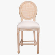 French Country Bar Chairs With Round Back (Set of 2)