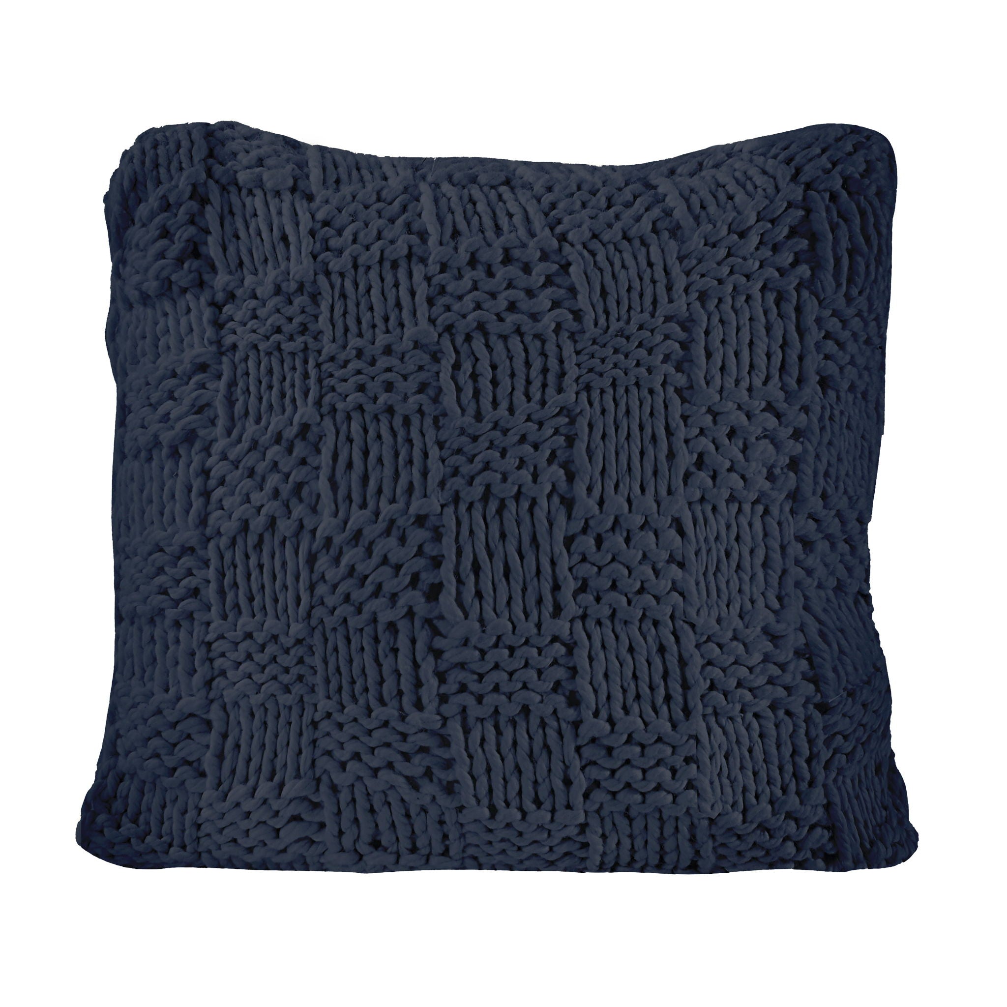 Chess Knit - Euro Pillow - Navy