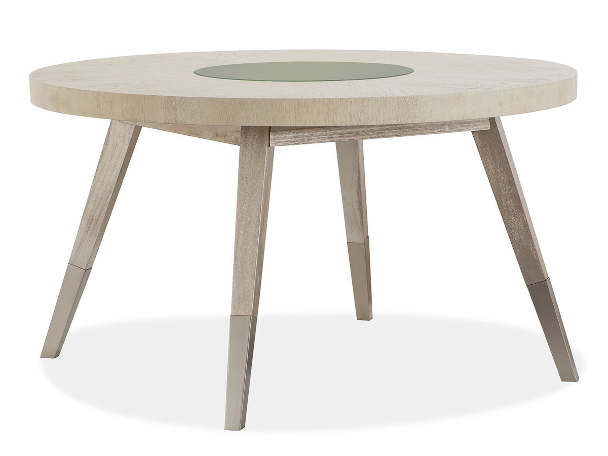 Lenox - Round Dining Table - Warm Silver