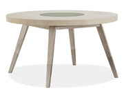 Lenox - Round Dining Table - Warm Silver