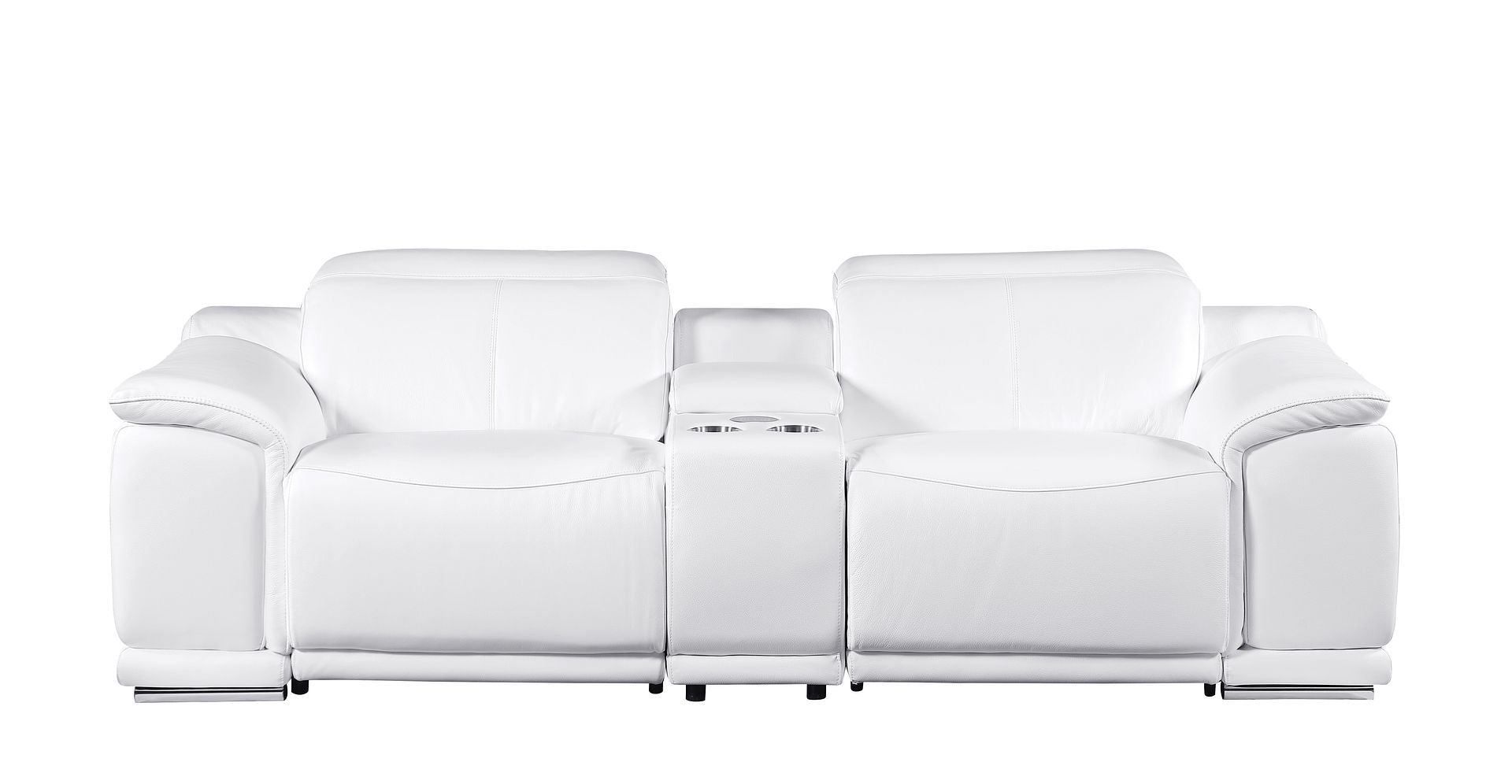 9762 - 3-Piece Modular Power Reclining Console Loveseat With 2 Power Recliners In