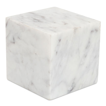 Cora - Cube Tabletop Accent - White