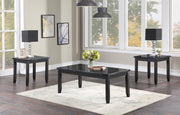 T132 - 3 Piece Table Set - Black