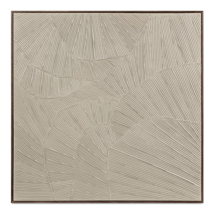 Flutter - Framed Painting - Cool Beige