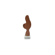 Eon - Wood And Marble Sculpture 1 - Brown