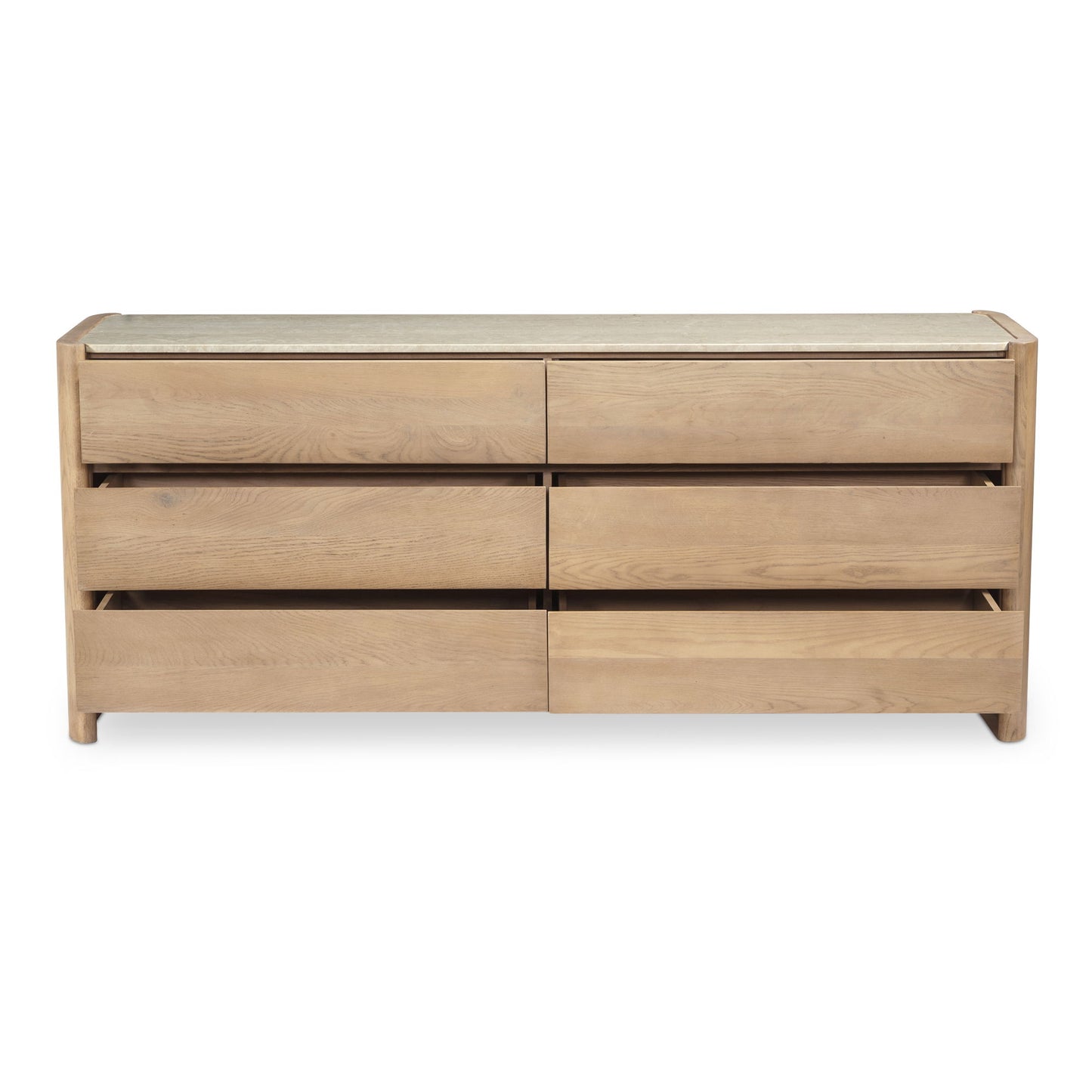 Lane - 6 Drawer Dresser - Natural