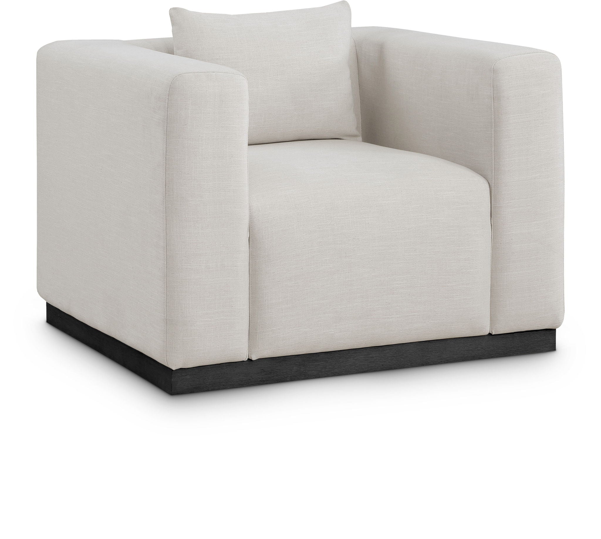 Alfie - Linen Textured Fabic Chair