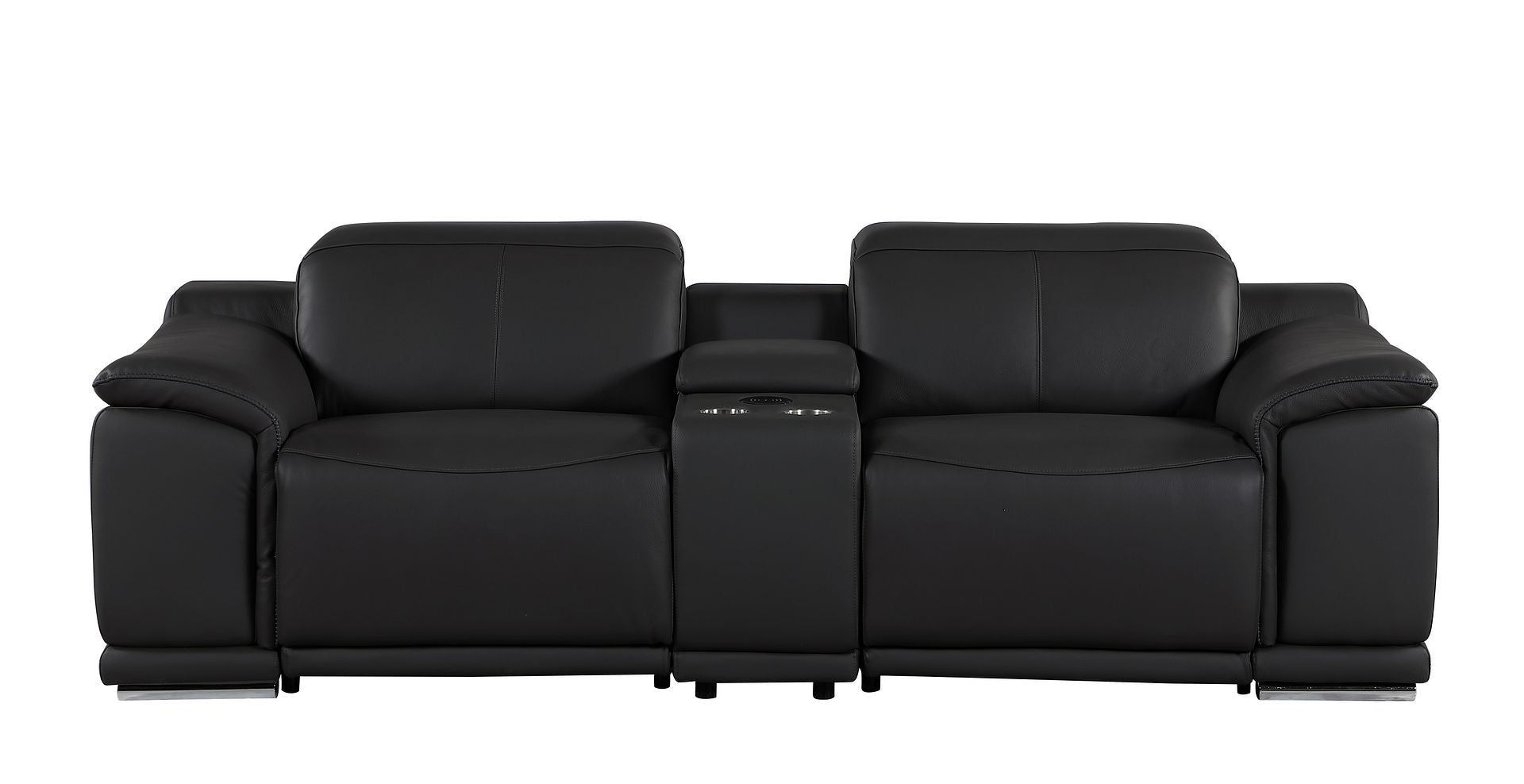9762 - 3-Piece Modular Power Reclining Console Loveseat With 2 Power Recliners In