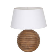 Taos - Table Lamp - Medium Brown With White