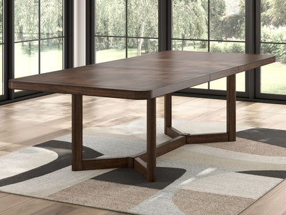 Dilenno - Dark Brown - Rectangular Dining Room Extension Table