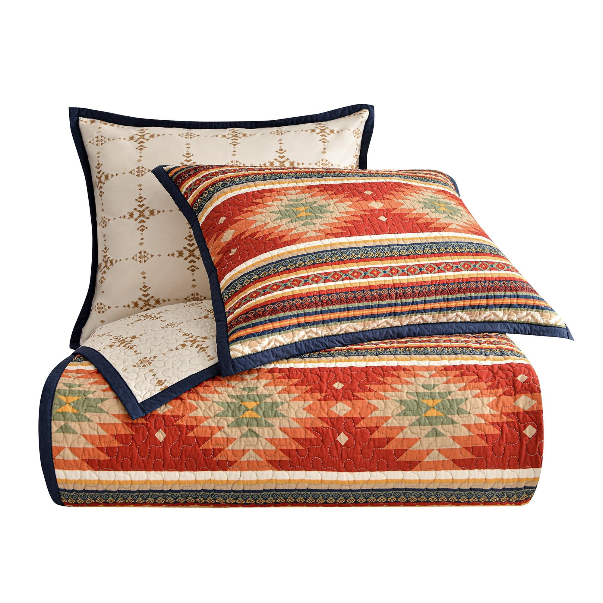 Del Sol - Twin Reversible Quilt Set (Set of 2) - Multi Color